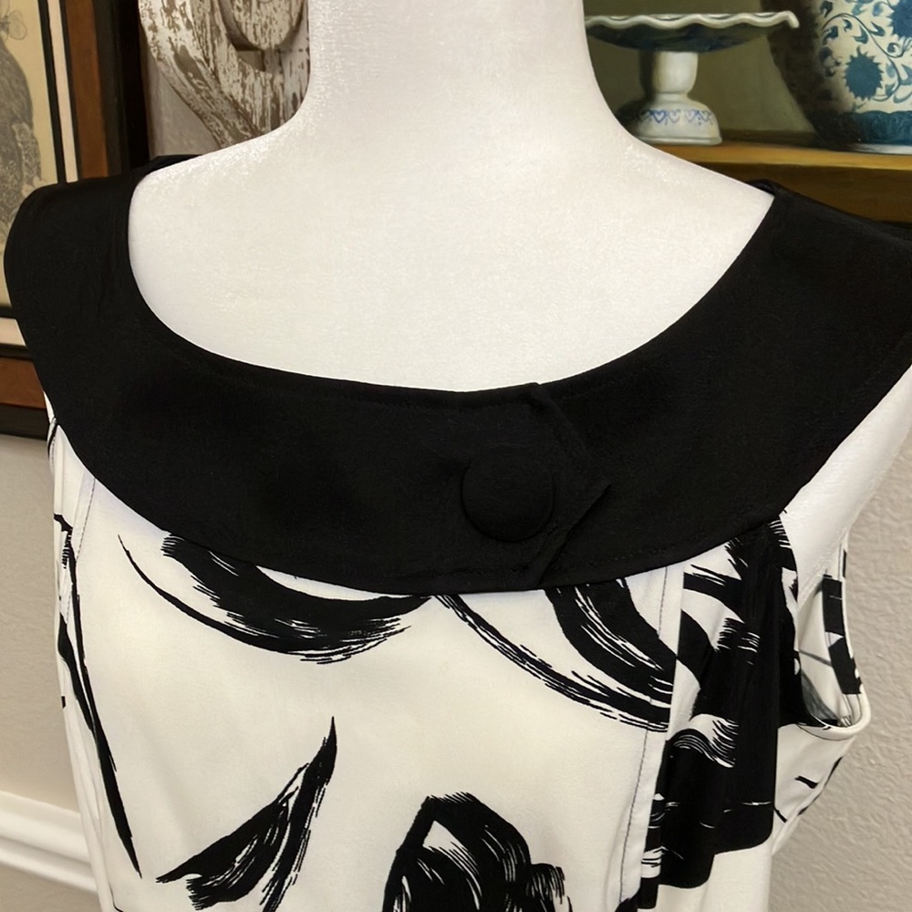 4/$20 AB studios, black and white dress - Picture 3 of 9